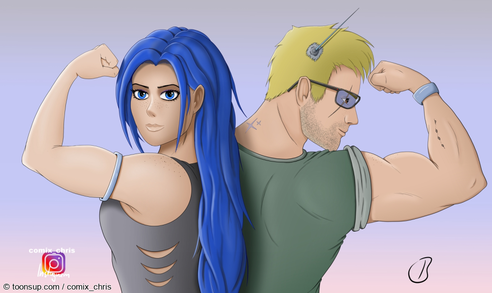 Illustration: Iris und Benjamin 1