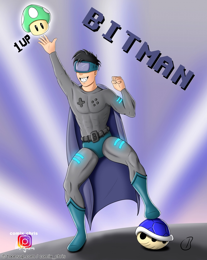 Illustration: Bitman - Held aller Gamer 1