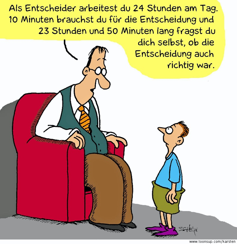 Cartoon: Entscheider 1