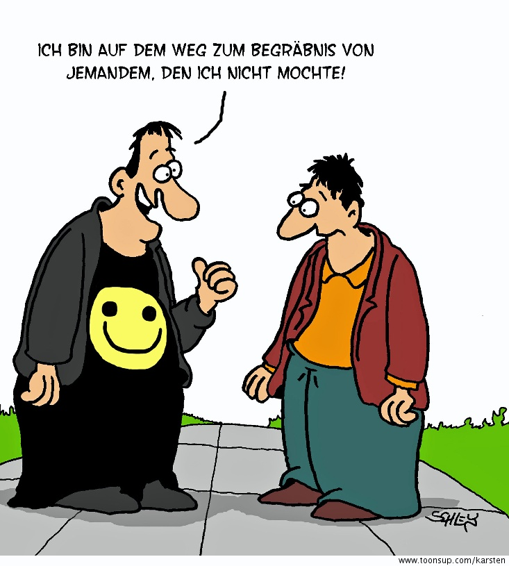 Cartoon: Beerdigung 1