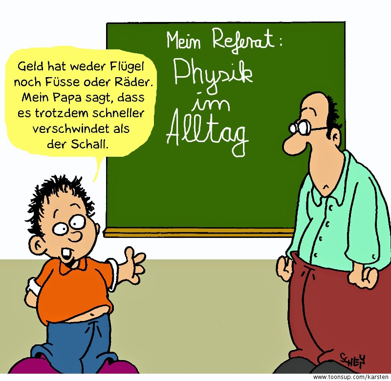 Cartoon: Physik 1