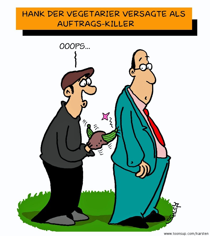 Cartoon: Vegetarier 1