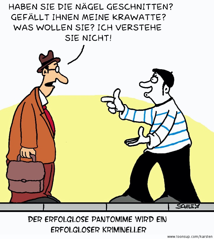 Cartoon: Pantomime 1