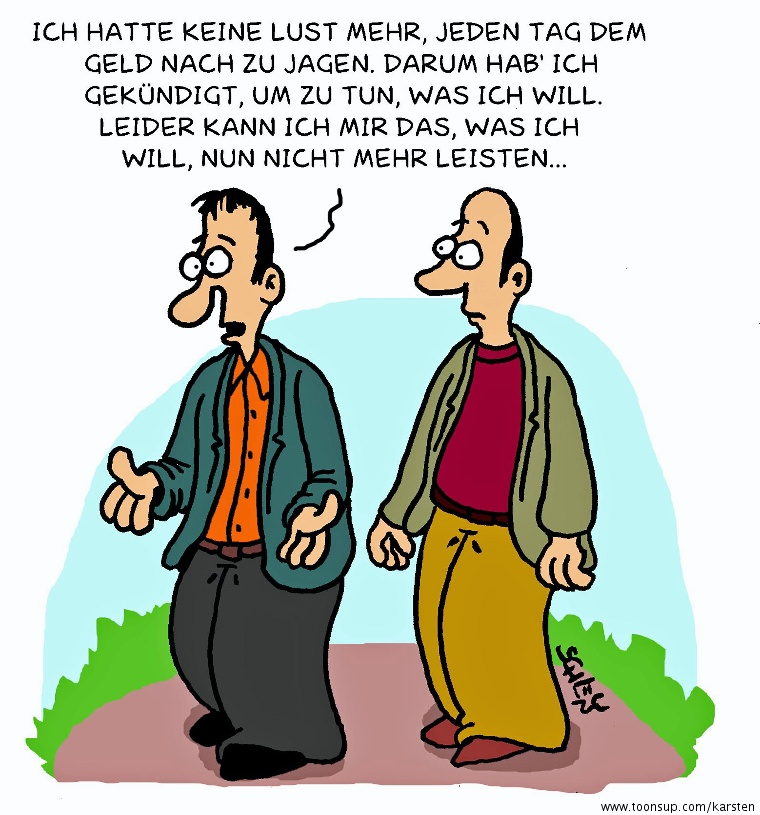 Cartoon: Aussteiger 1
