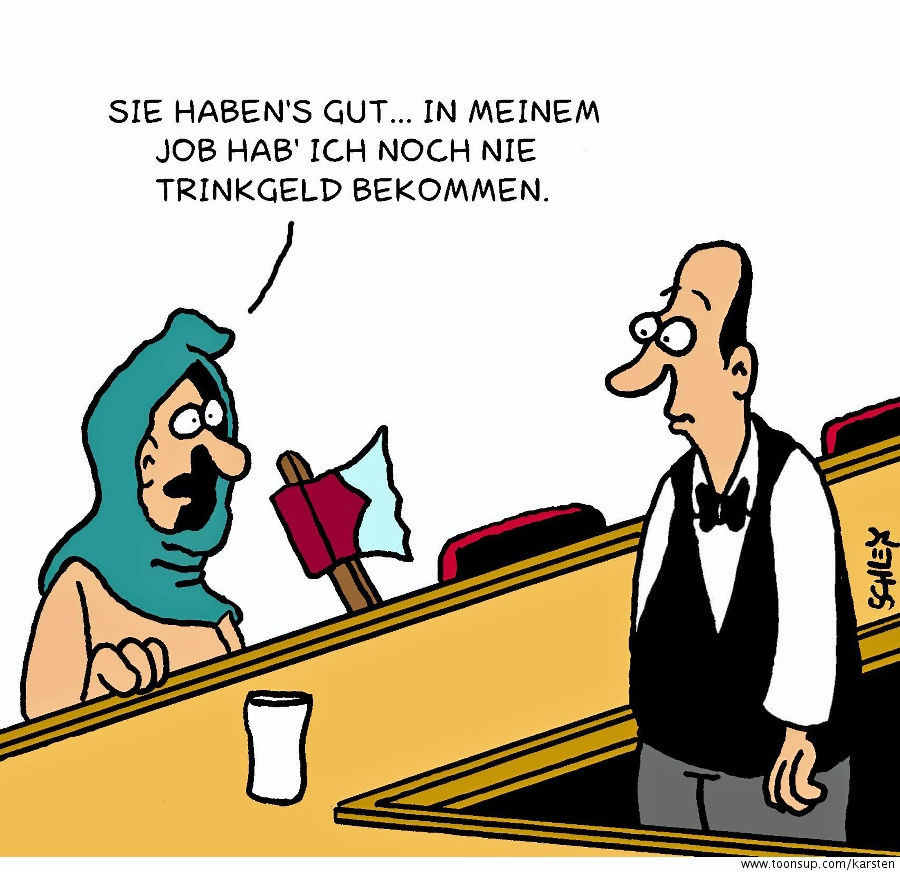 Cartoon: Trinkgeld 1