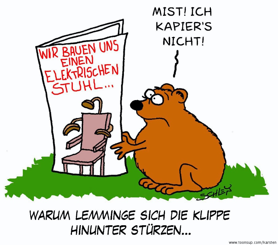Cartoon: Lemminge 1