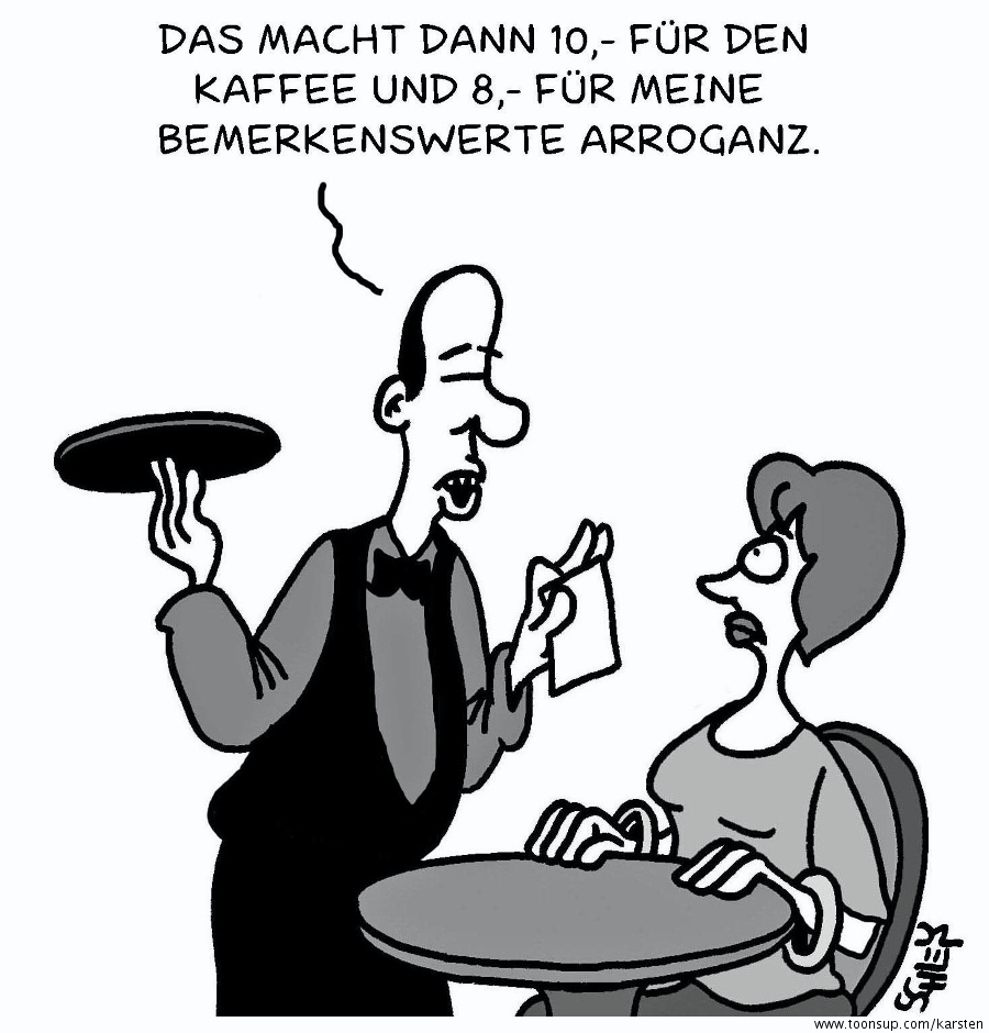 Cartoon: Kellner 1
