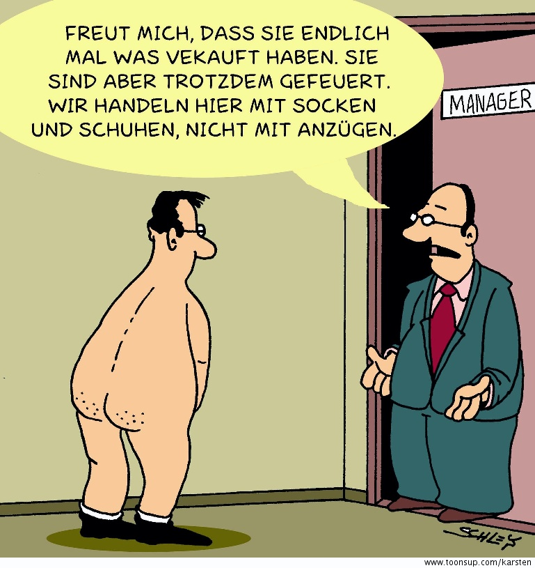 Cartoon: Umsatz 1