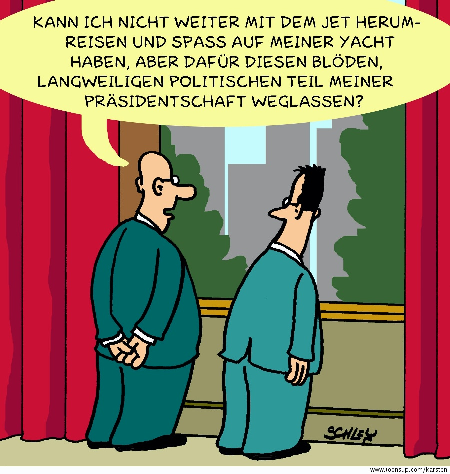 Cartoon: Präsident 1