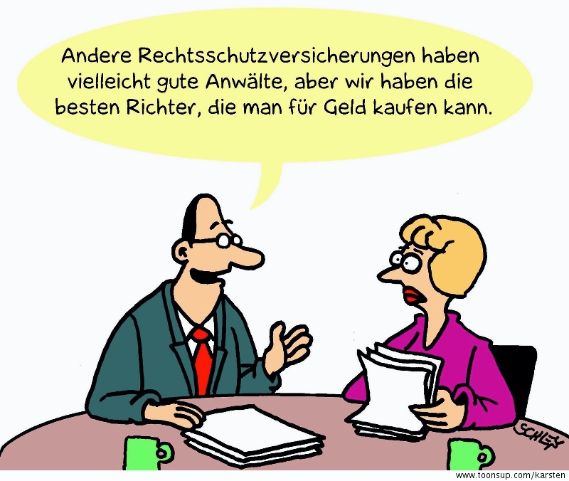 Cartoon: Rechtsschutz 1