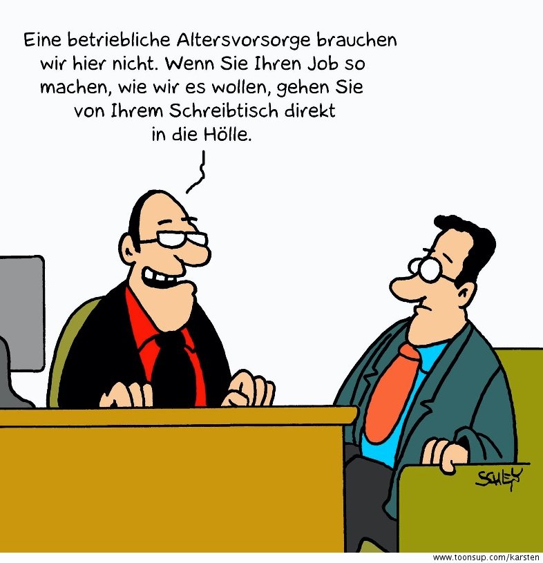 Cartoon: Altersvorsorge 1