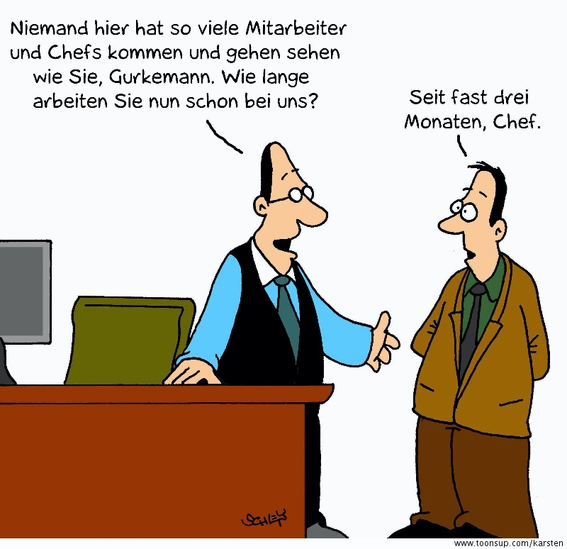 Cartoon: Dienstalter 1