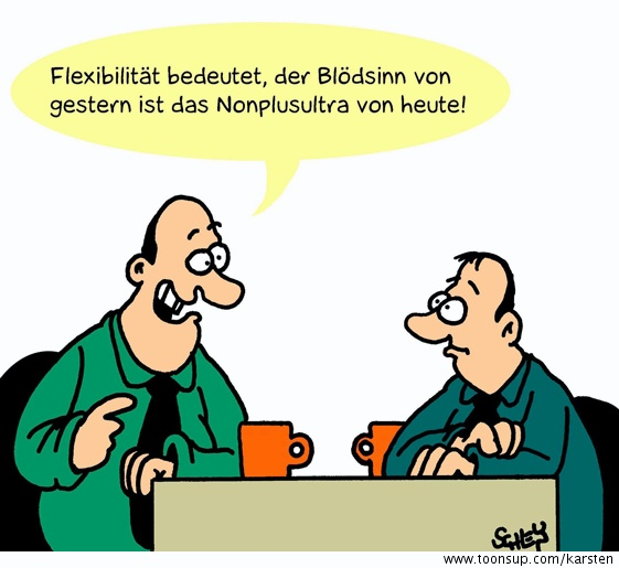 Cartoon: Flexibel 1