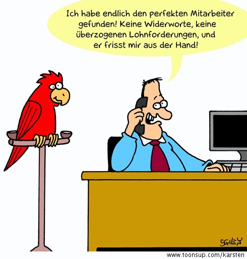 Cartoon: Perfekter Mitarbeiter 1