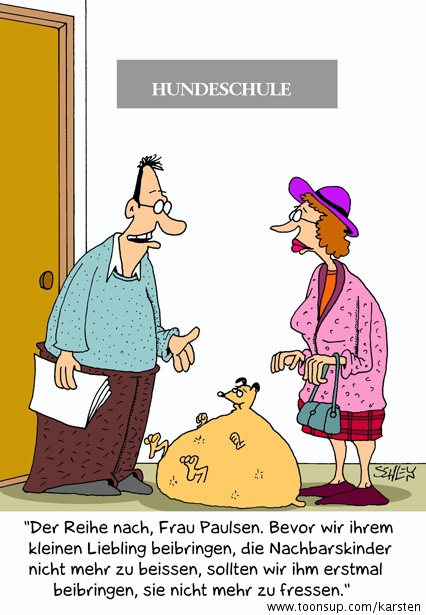 Cartoon: Hundeschule 1