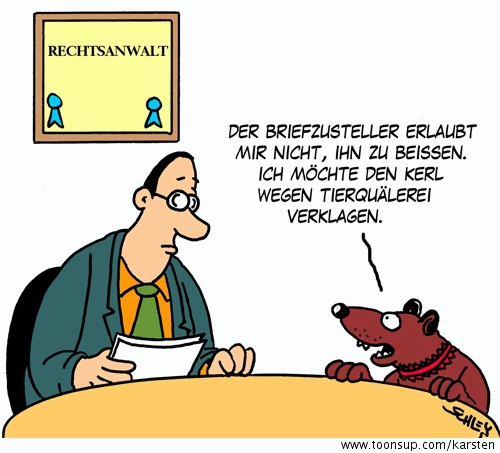 Cartoon: Tierquälerei! 1