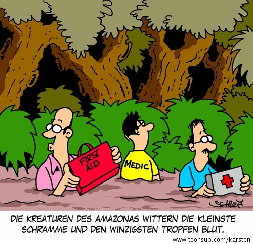 Cartoon: Kreaturen des Amazonas 1