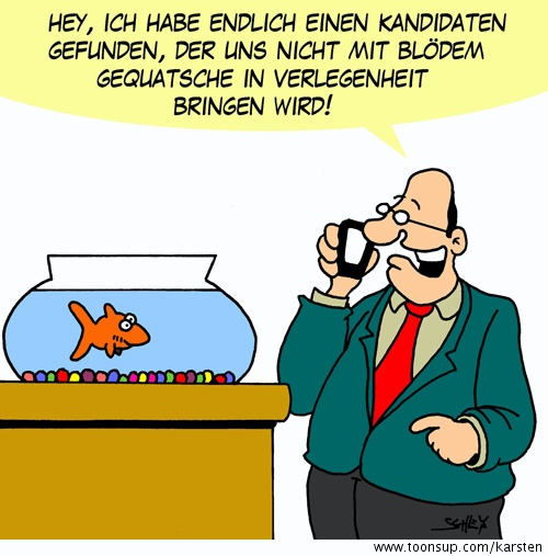 Cartoon: Der Kandidat 1