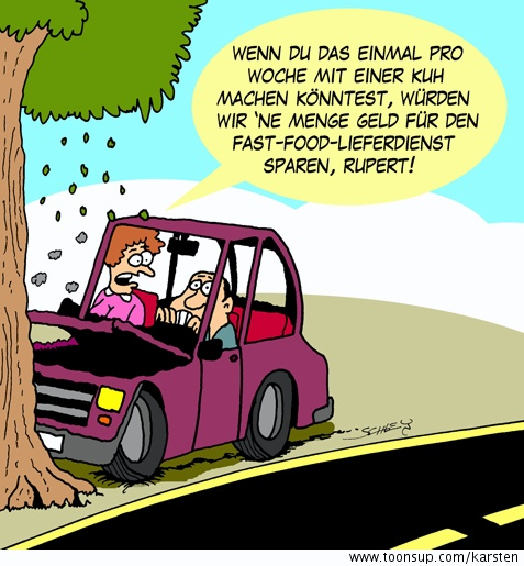 Cartoon: Geld sparen 1