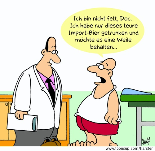 Cartoon: Nicht fett! 1