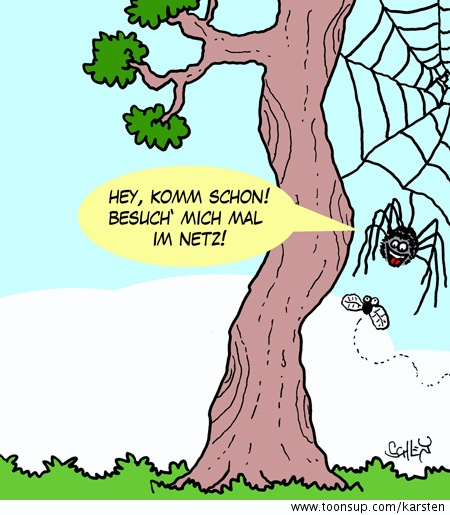 Cartoon: Im Netz 1