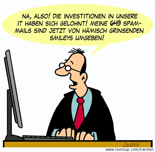 Cartoon: IT - Investitionen 1