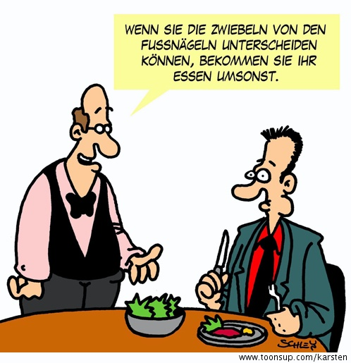 Cartoon: Unterscheiden 1