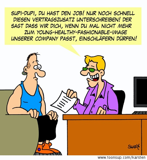 Cartoon: Vertragszusatz 1