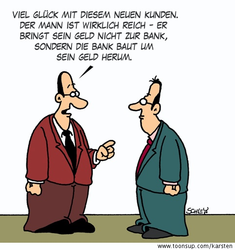 Cartoon: Richtig reich 1