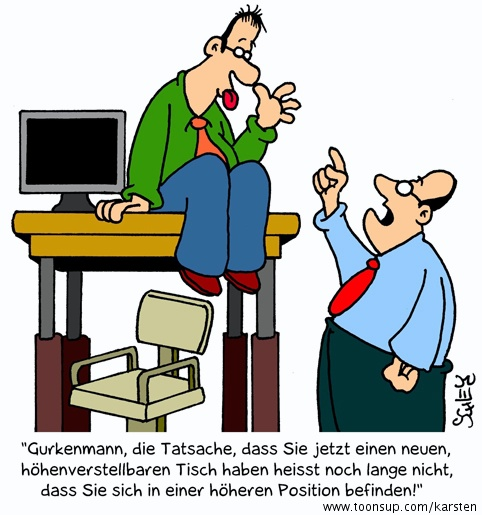 Cartoon: Befördert 1