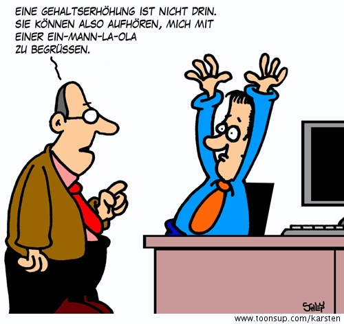 Cartoon: Gehaltserhöhung 1