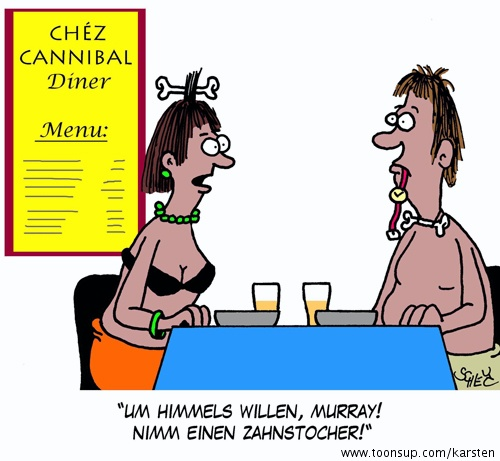 Cartoon: Zahnpflege 1