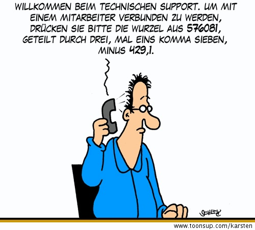 Cartoon: SO muß Technik 1