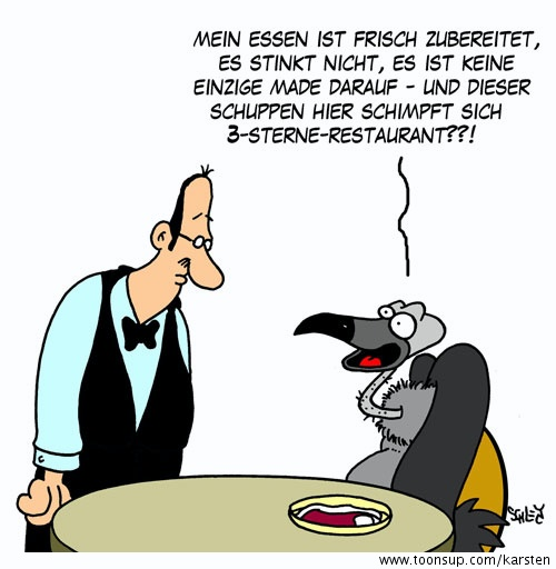Cartoon: Im Restaurant 1
