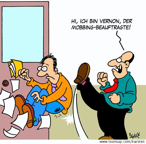 Cartoon: Mobbing-Beauftragter 1