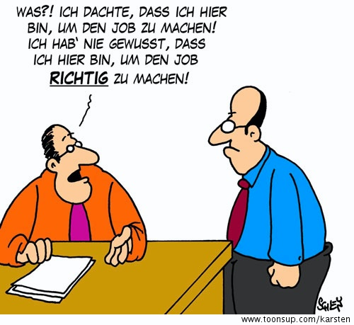 Cartoon: Richtig 1