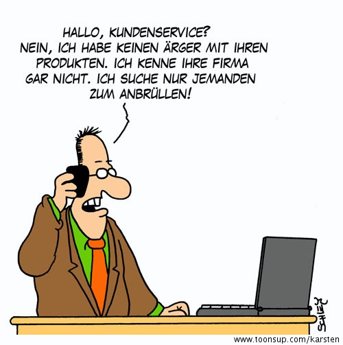 Cartoon: Ärger 1