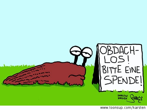 Cartoon: Obdachlos 1