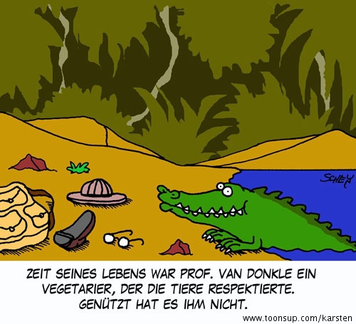 Cartoon: Vegetarier 1