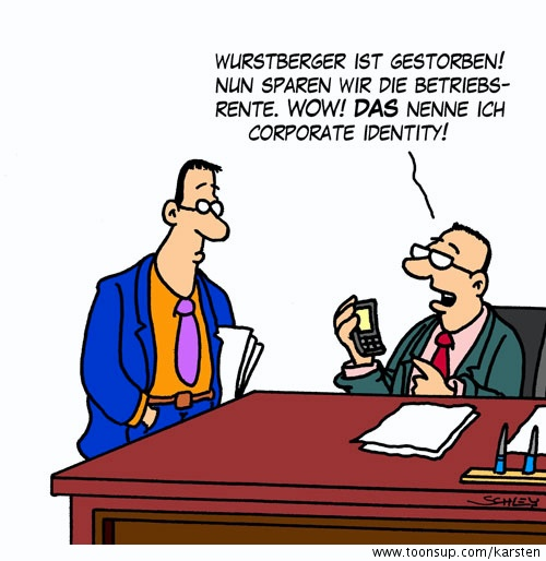 Cartoon: Betriebsrente 1