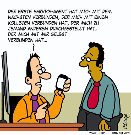 Cartoon: Durchstellen 1