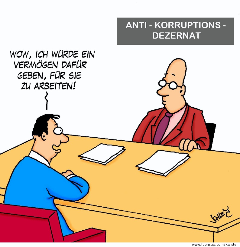 Cartoon: Korruption 1
