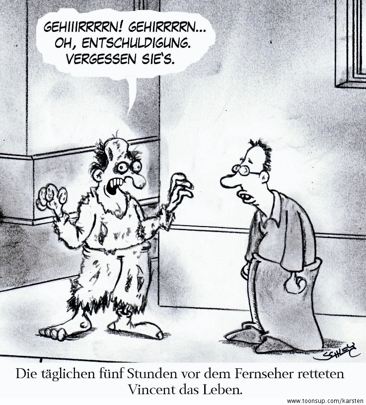 Cartoon: Fernsehen 1