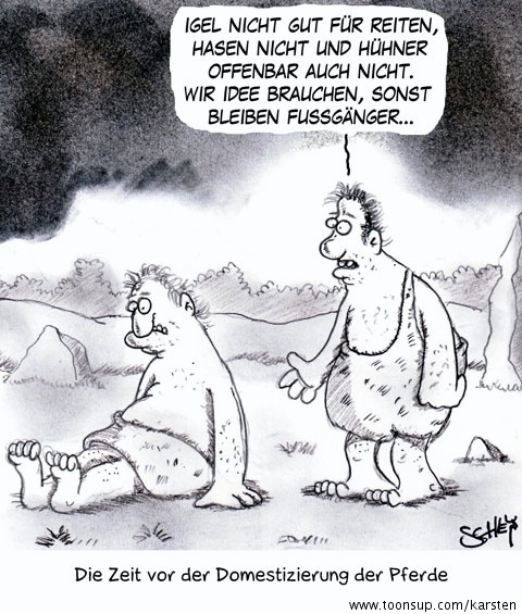 Cartoon: Reiten 1