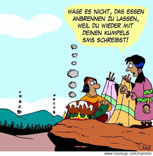Cartoon: Anbrennen 1