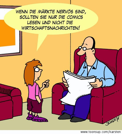 Cartoon: Nervöse Märkte 1