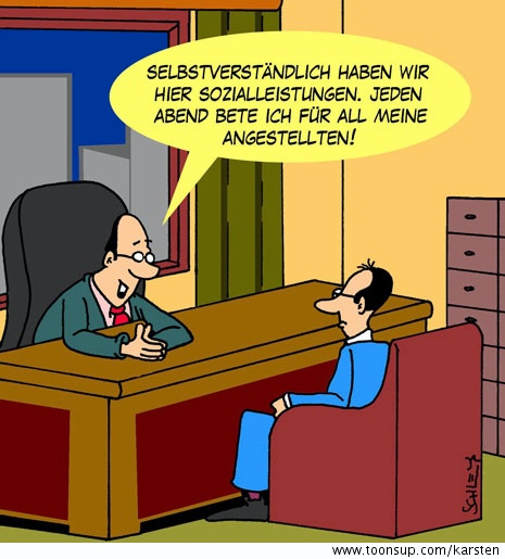 Cartoon: Sozialleistungen 1