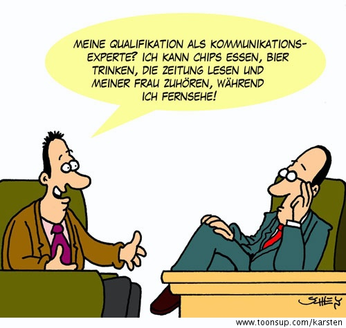 Cartoon: Kommunikations-Experte 1