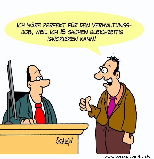 Cartoon: Verwaltung 1