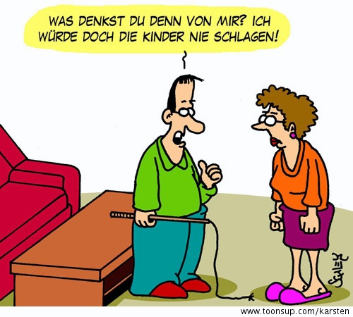 Cartoon: Schlagen 1